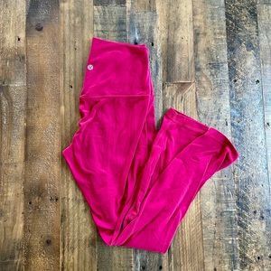 Lulelemon align 25 size 6 strawberry red